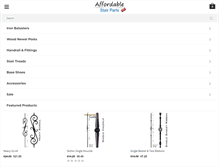 Tablet Screenshot of affordablestairparts.com